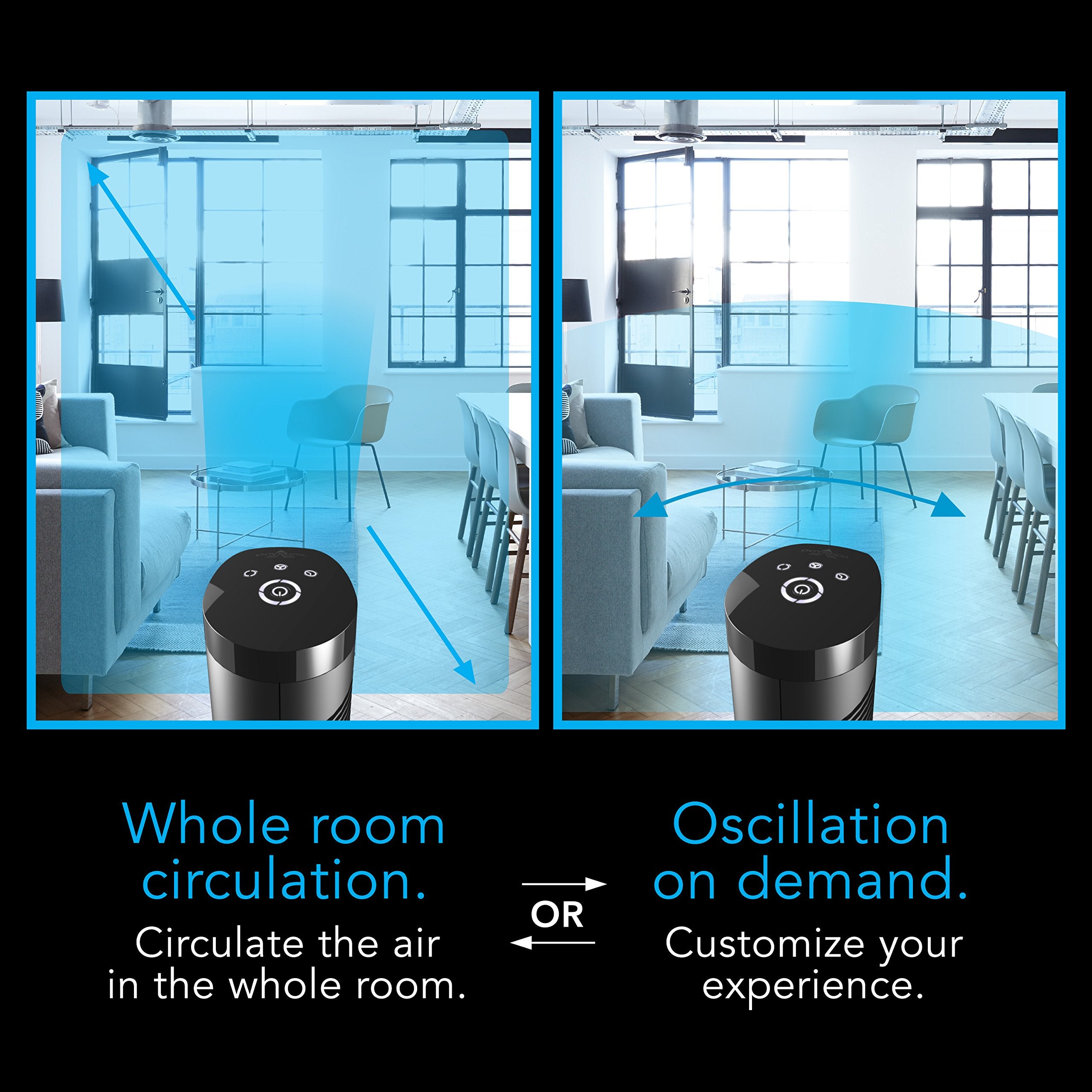 OSCR37 37″ Oscillating Tower Circulator - Image 10