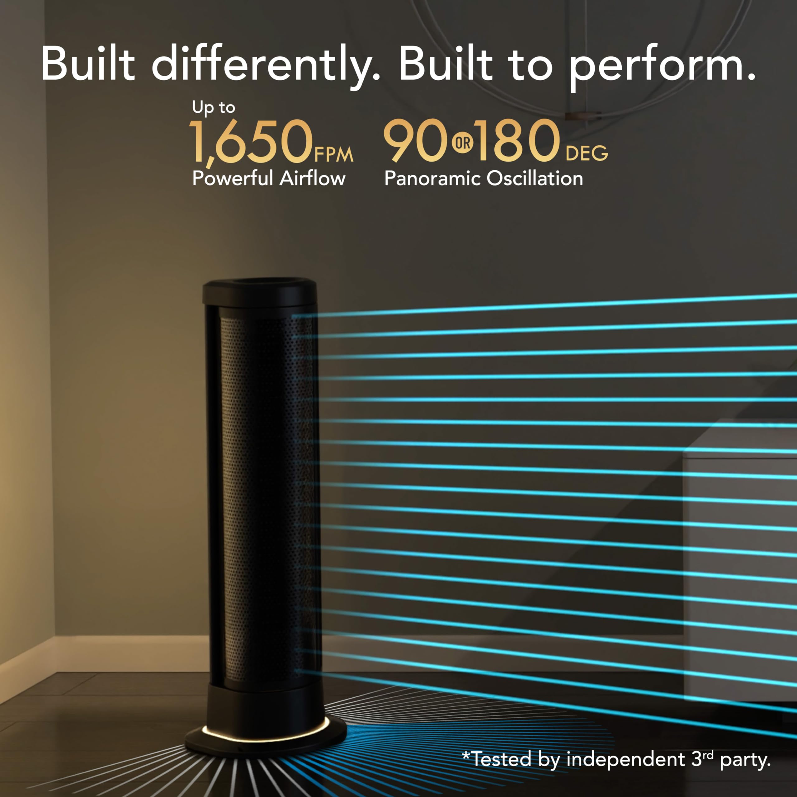 ARA® Oscillating Tower Circulator with Ambient Light - Image 7