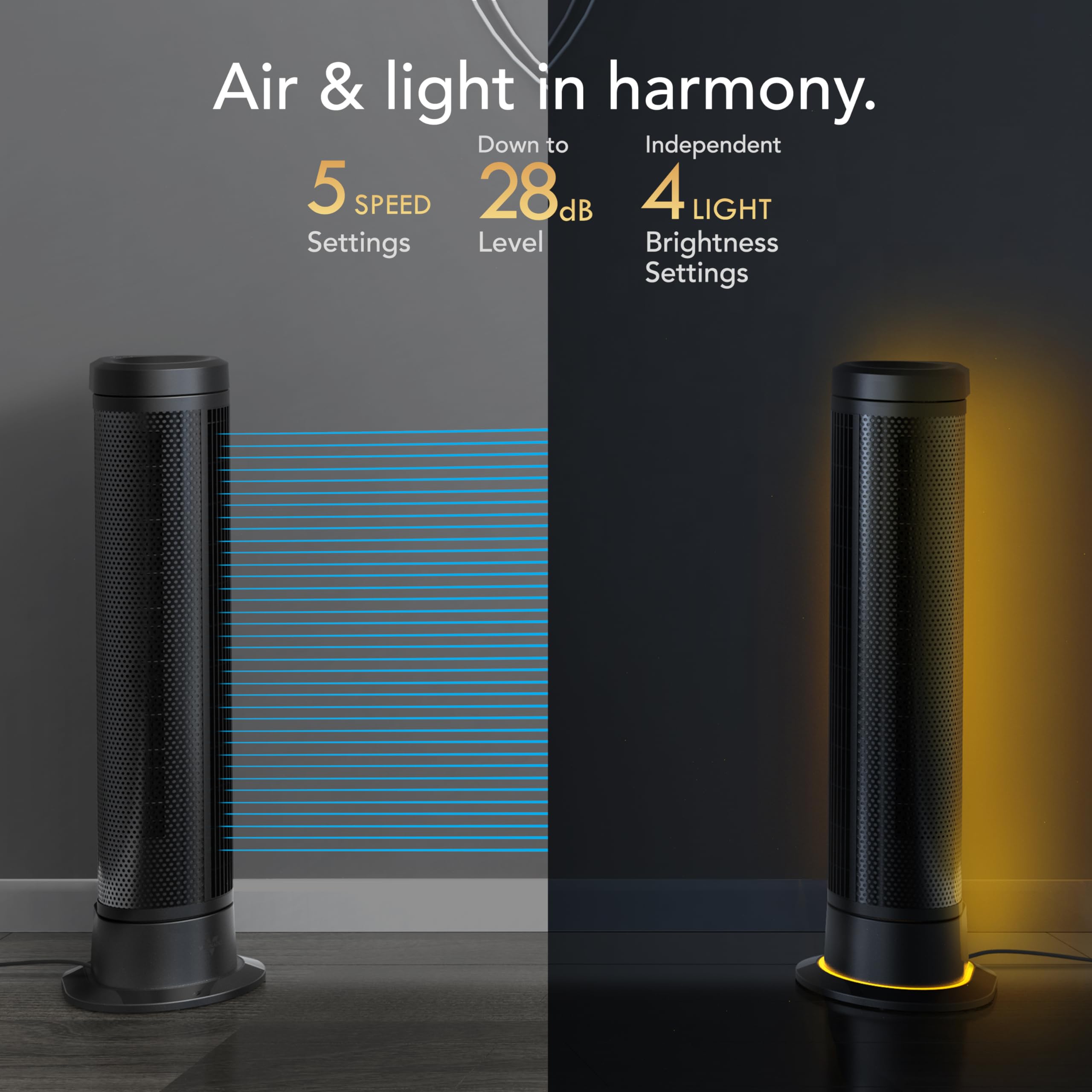 ARA® Oscillating Tower Circulator with Ambient Light - Image 9