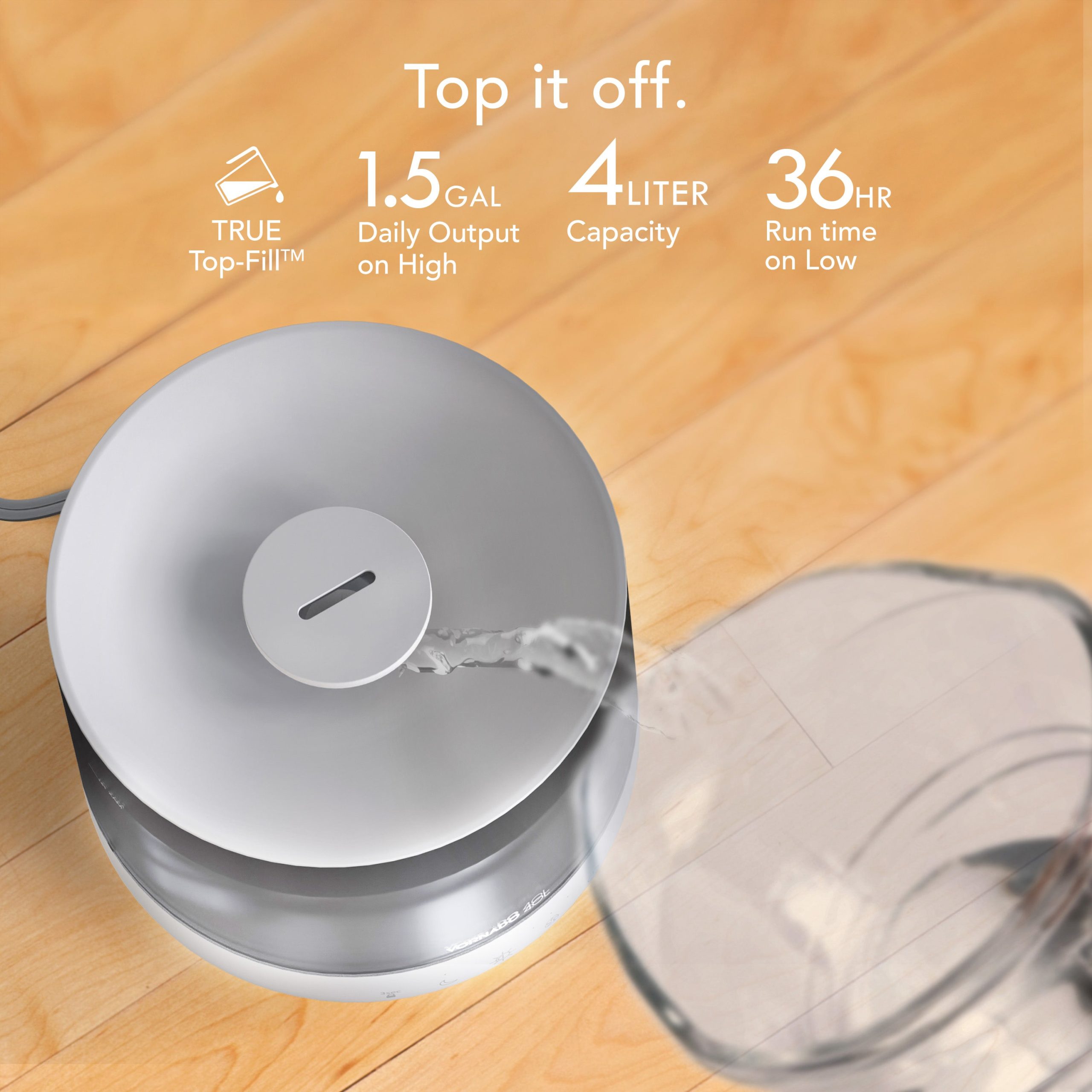MISTIC™ 4 Top-Fill Ultrasonic Whole Room Humidifier - Image 6